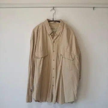 Eddie Bauer 스트라이프 긴팔 셔츠 XL 구제 의류