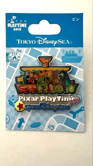 [ 새상품 미사용 ] 디즈니씨 픽사 플레이 타임 2019 핀 배지