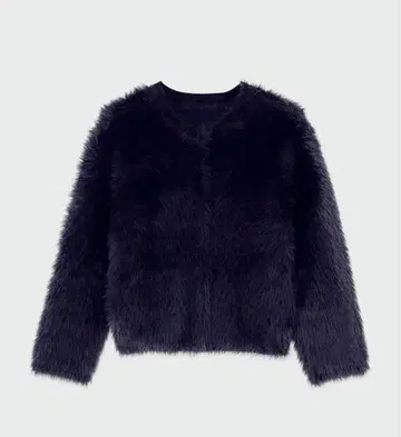 PLST 페더얀 2WAY 크루넥 가디건 네이비 플라스테