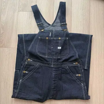 리 다크 데님 오버롤 S