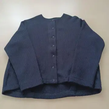 미즈이로 인드 크루넥 가디건 블랙