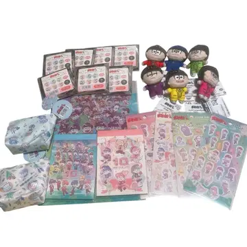 오소마츠 6쌍둥이 봉제 인형 코스터 메모장 등 묶음 판매