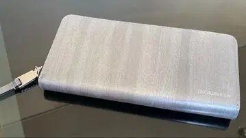 CK CALVIN KLEIN 장지갑 라운드 지퍼 볼더 II 소가죽