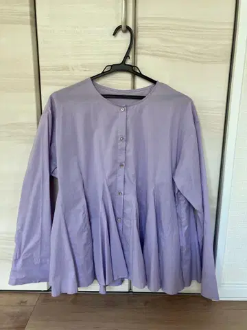 SLOBE IENA 라벤더 플레어 긴팔 셔츠