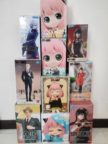 초특가! 새상품 스파이 패밀리 SPYFAMILY 피규어 모음 10점