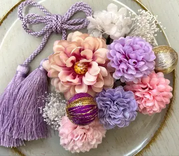 오늘 발송 성인식 일본 의류 후리소데 시치고산 머리 장식