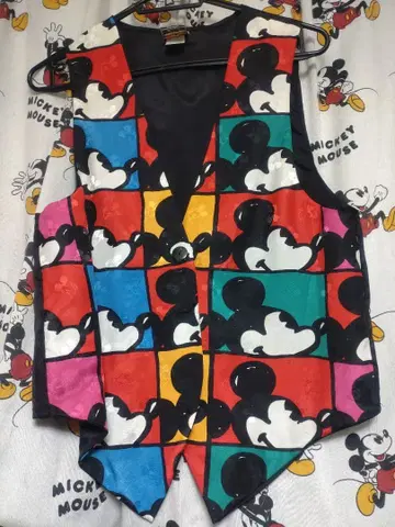 MICKEY & CO. 미키마우스 패턴 베스트, 넥타이