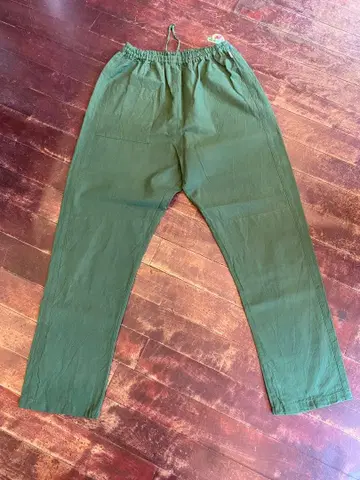 [ 우나기노네도코 ] 시모카와 직물 MONPE 무지 베이직 그린