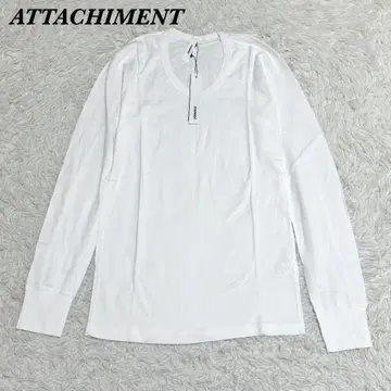 택 포함 미사용 ATTACHMENT 긴팔 티셔츠 1 화이트