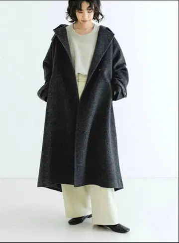 [ 하자품 ] URBAN RESEARCH 스텐칼라 롱 코트