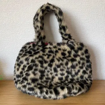 [ 새상품급 ] UNITED ARROWS 레오파드 무늬 퍼 백