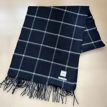 SHIPS 캐시미어 100% 머플러 윈도우페인 패턴