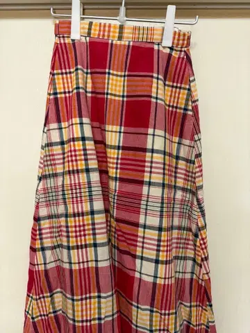 마드라스 체크 플레어 스커트 빔즈 보이 BEAMS BOY