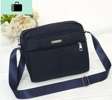 네이비 나일론 숄더백