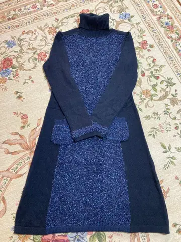 M'S GRACY 네이비 니트 터틀넥 원피스 40