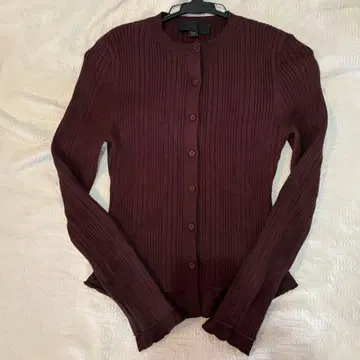 ZARA 버건디 가디건