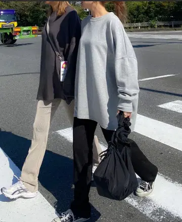 새상품급 익일 배송 오버 사이즈 돌먼 슬릿 롱 티셔츠