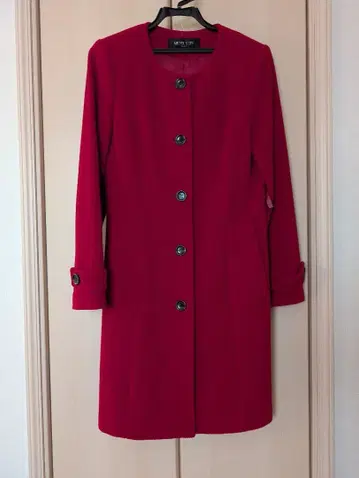 MICHEL KLEIN 레드 피 코트