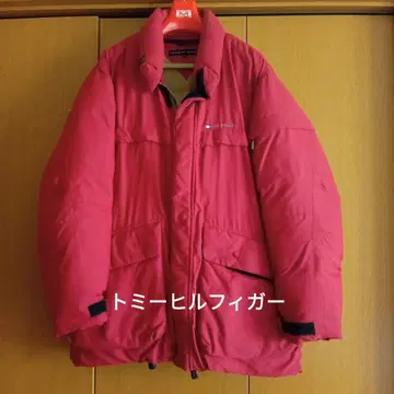 HILFIGER 빨간색 다운 자켓