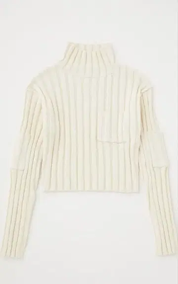MOUSSY POCKET DETAIL CROP 스웨터 아이보리
