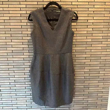 YOKO CHAN 슬리브리스 그레이 원피스