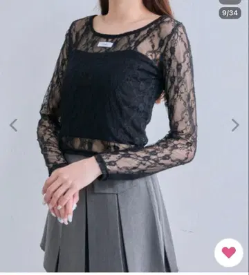 OLIVE des OLIVE, 올리브 데 올리브 t셔츠 레이스 상의