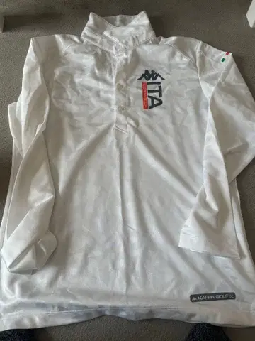 카파 화이트 긴팔 피케 셔츠 L 사이즈