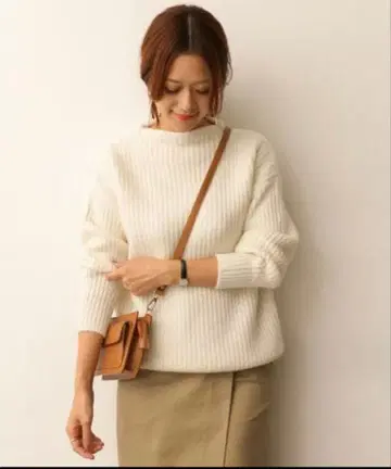 어반 리서치 도어스 양 골지 빅 니트 풀오버