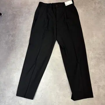 UNIQLO 턱 와이드 팬츠 M 블랙