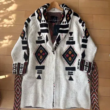 ZARA 기하학 패턴 니트 가디건 S/M