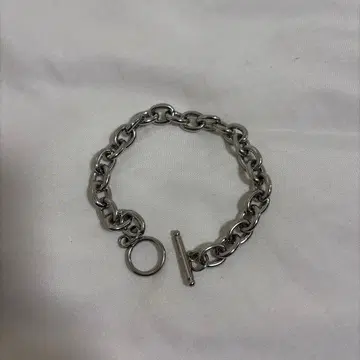 실버 체인 팔찌 토글식