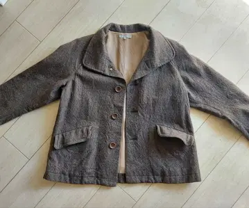 Wash wash 울 자켓 브라운