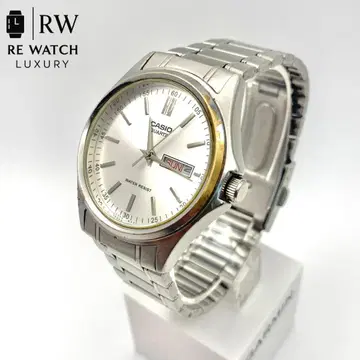 7-4617 CASIO MTP-1239 DJ 쿼츠 손목시계 실버