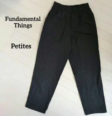 Fundamental Things 블랙 와이드 팬츠 Petites