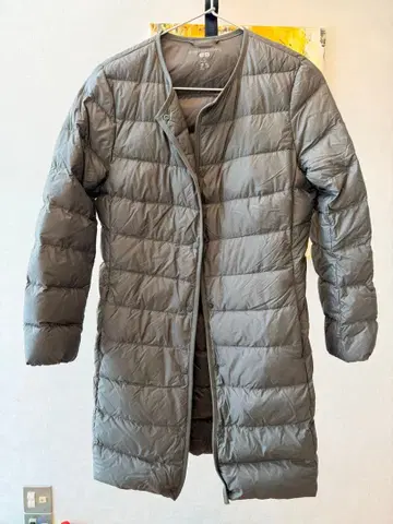 UNIQLO 울트라 라이트 다운 롱 코트 그레이