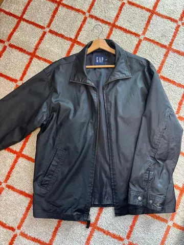 협의 가능 빈티지 올드 갭 코팅 지퍼 자켓 블랙 XL