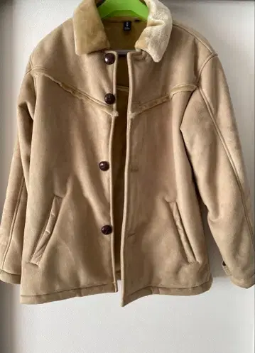 무스탕풍 코트 남성용