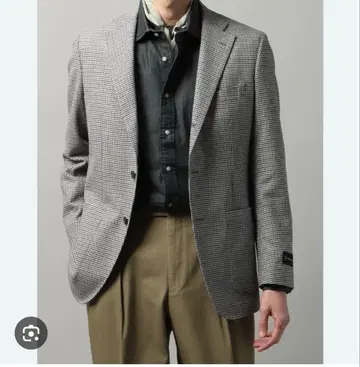 [새상품] 유니버설 랭귀지 하운드 투스 패턴 자켓 175 d4