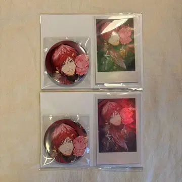 니지산지 로렌 이로아스 생일 굿즈 2024 캔뱃지 폴라로이드 세트