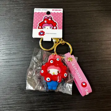 오사카 간사이 엑스포 산리오 먀쿠먀쿠 마이멜로디 입체 마스코트 키링