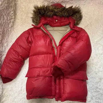 Eddie Bauer 에디 바우어 다운 자켓 빨간색 일출 택