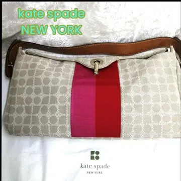 케이트 스페이드 뉴욕 핑크 레드 라인 숄더백