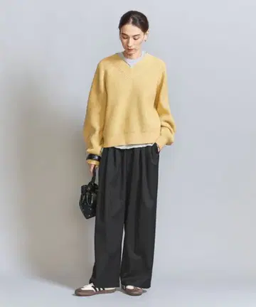 BEAUTY&YOUTH UNITED ARROWS 와이드 턱 팬츠