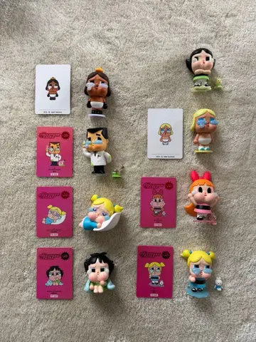 POPMART 클라이 베이비 피규어 8개 세트