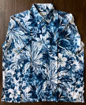 새상품급 고급 majun 마준 오키나와 카리유시 의류 아로하 셔츠