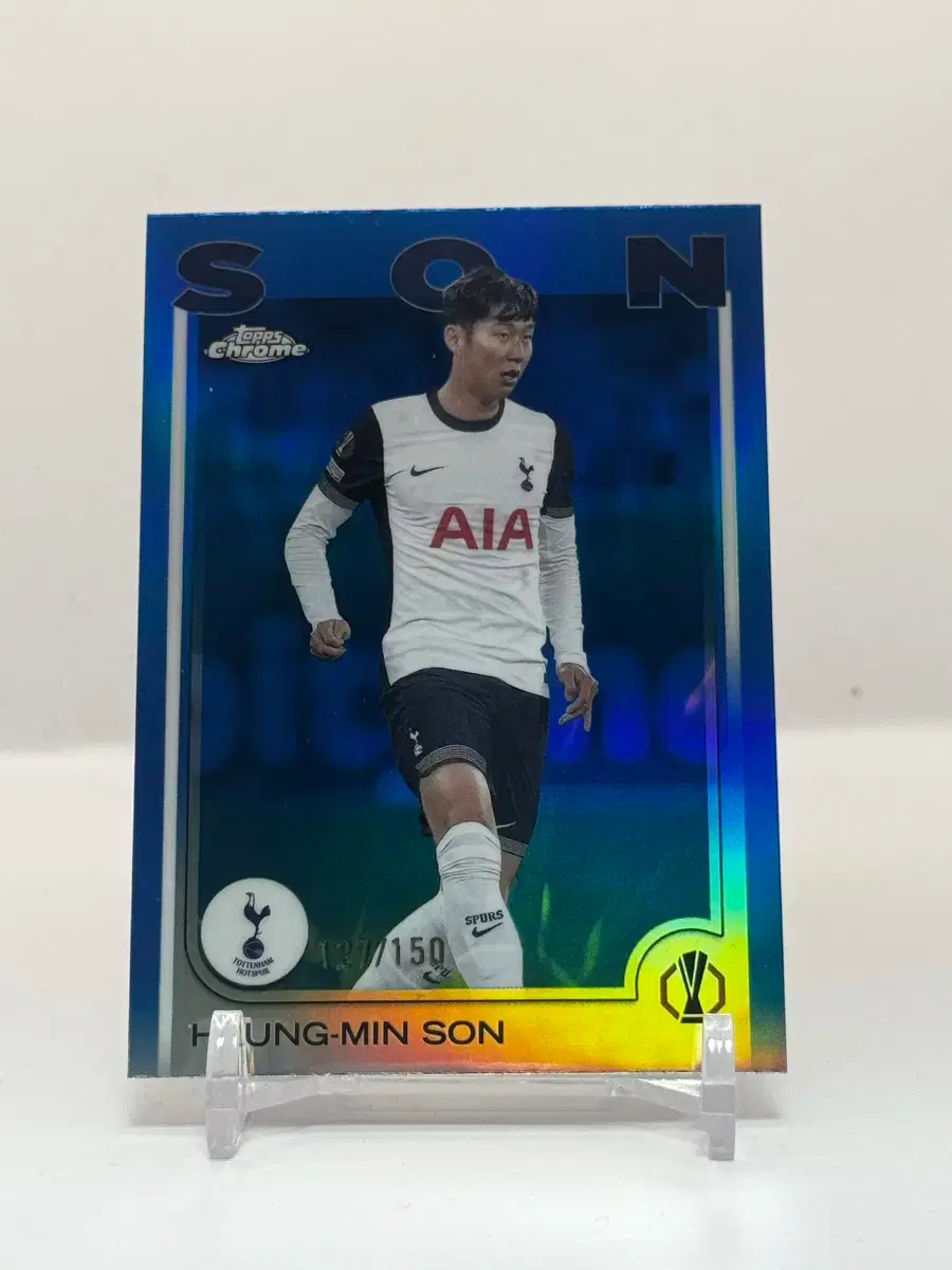 토트넘 손흥민 Topps Chrome 카드 한정판 150