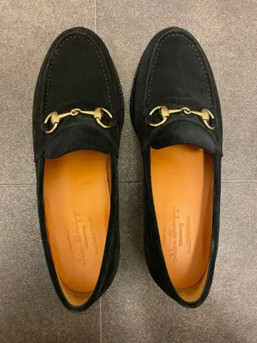 [ 사용 1회 ] 자라 스웨이드 비트 로퍼 블랙