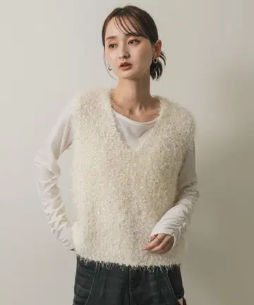 SENSE OF PLACE 몰 페더 니트 베스트