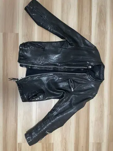 apish D-130 블랙 가죽 자켓