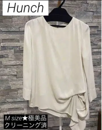 컨디션 최상 Hunch 포멀 상의 블라우스 튜닉 화이트 M